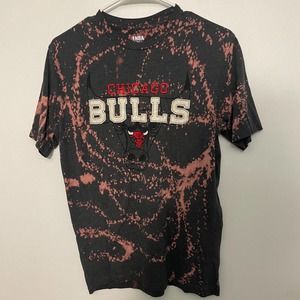 Chicago Bulls NBA Custom Bleach tie dye shirt size medium